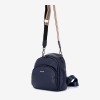 Rucsac dama ENZO NORI model TINY din piele naturala albastru - Imagine 3