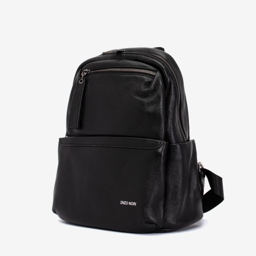 Rucsac dama ENZO NORI model RADY din piele naturala negru