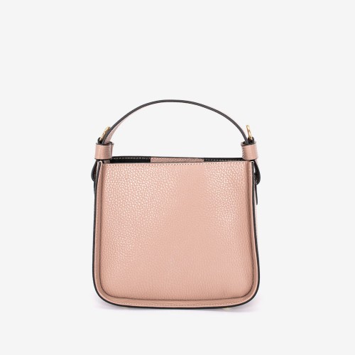 Geanta crossbody model DONA piele naturală italiană roz