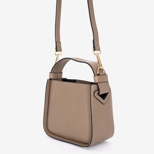 Geanta crossbody model DONA piele naturală italiană bej