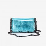 Geanta crossbody model SELENA piele naturală italiană albastru