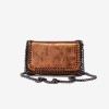 Geanta crossbody model SELENA piele naturală italiană maro - Imagine 1