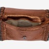 Geanta crossbody model SELENA piele naturală italiană maro - Imagine 3