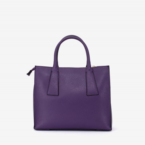 Geanta dama model MARGOT din piele naturală italiană violet