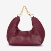 Geanta dama model CALMA din piele naturală italiană burgundy - Imagine 1