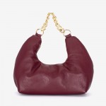 Geanta dama model CALMA din piele naturală italiană burgundy