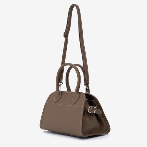 Geanta crossbody model ALMA piele naturală italiana bej