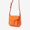 Geanta crossbody model ANABEL piele naturală italiană orange - Imagine 2