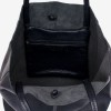 Geanta shopper model SHELBY din piele naturală italiana bleumarin - Imagine 3