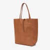 Geanta shopper model SHELBY din piele naturală italiana maro - Imagine 2