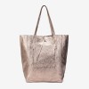 Geanta shopper model SHELBY din piele naturală italiana bronz - Imagine 1