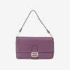 Geanta crossbody model BLAKE piele naturală italiană violet - Imagine 1