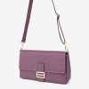 Geanta crossbody model BLAKE piele naturală italiană violet - Imagine 2
