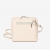 Geanta crossbody model CALDO din piele naturală italiană ecru - Imagine 4