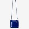 Geanta crossbody model CALDO din piele naturală italiana albastru - Imagine 5
