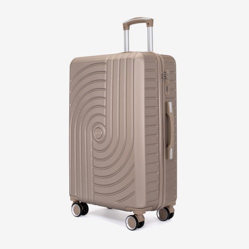 Troler mediu KREAL model CORFU 67 cm ABS  gold