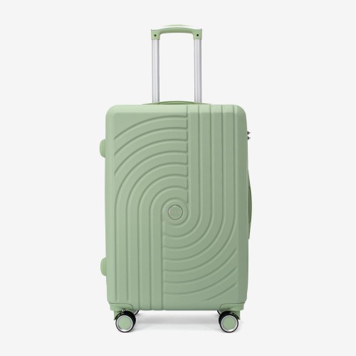  Troler set 2 Bucati KREAL model CORFU Troler mediu 67 cm şi Troler mare 77 cm ABS verde