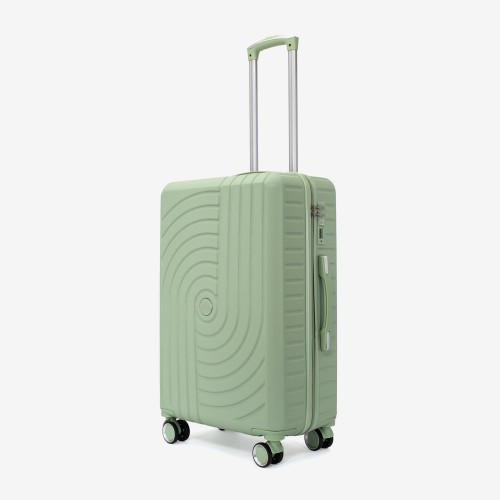 Troler mediu KREAL model CORFU 67 cm ABS verde