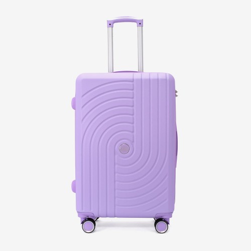 Troler set 2 Bucati KREAL model CORFU Troler mediu 67 cm şi Troler mare 77 cm ABS  violet