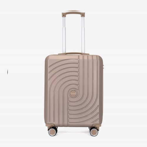  Troler set 2 Bucati KREAL model CORFU Troler cabina 55 cm şi Troler mediu 67 cm ABS gold