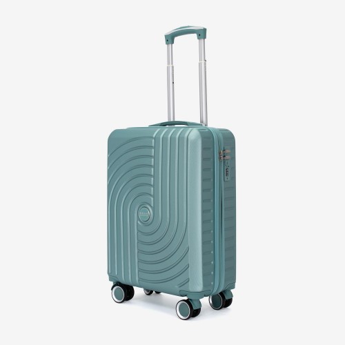 Troler cabina KREAL model CORFU 55 cm ABS verde deschis