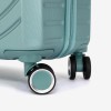  Troler set 2 Bucati KREAL model CORFU Troler cabina 55 cm şi Troler mediu 67 cm ABS verde deschis - Imagine 8