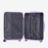  Troler set 2 Bucati KREAL model CORFU Troler cabina 55 cm şi Troler mediu 67 cm ABS violet - Imagine 10