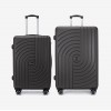  Troler set 2 Bucati KREAL model CORFU Troler mediu 67 cm şi Troler mare 77 cm ABS gri inchis - Imagine 1