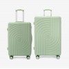  Troler set 2 Bucati KREAL model CORFU Troler mediu 67 cm şi Troler mare 77 cm ABS verde - Imagine 1
