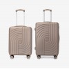  Troler set 2 Bucati KREAL model CORFU Troler cabina 55 cm şi Troler mediu 67 cm ABS gold - Imagine 1
