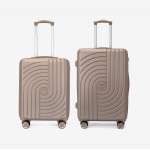  Troler set 2 Bucati KREAL model CORFU Troler cabina 55 cm şi Troler mediu 67 cm ABS gold