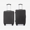  Troler set 2 Bucati KREAL model CORFU Troler cabina 55 cm şi Troler mediu 67 cm ABS gri inchis - Imagine 1