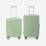 Troler set 2 Bucati KREAL model CORFU Troler cabina 55 cm şi Troler mediu 67 cm ABS verde