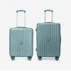  Troler set 2 Bucati KREAL model CORFU Troler cabina 55 cm şi Troler mediu 67 cm ABS verde deschis - Imagine 1