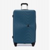  Troler set 2 Bucati KREAL model RIO Troler cabina 44x32x18 cm şi Troler mare 77 cm ABS albastru - Imagine 6