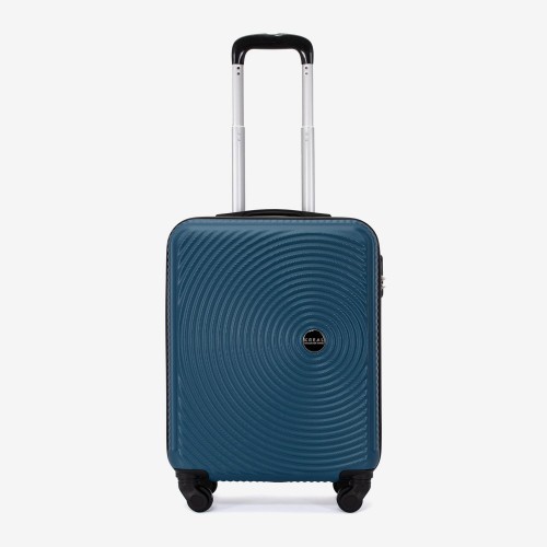 Troler cabina KREAL model RIO 55 cm ABS albastru