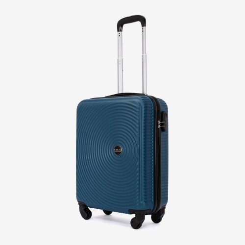 Troler cabina KREAL model RIO 55 cm ABS albastru