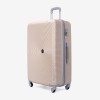 Troler set 3 Bucati KREAL model RIO Troler cabina 44x32x18 cm cu Troler mediu 67 cm şi Troler mare 77 cm ABS Champagne - Imagine 10