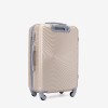  Troler set 2 Bucati KREAL model RIO Troler cabina 44x32x18 cm şi Troler mediu 67 cm ABS champagn - Imagine 9