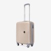  Troler set 2 Bucati KREAL model RIO Troler cabina 55 cm şi Troler cabina 44x32x18 cm ABS Champagne  - Imagine 9