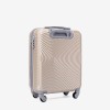  Troler set 2 Bucati KREAL model RIO Troler cabina 55 cm şi Troler cabina 44x32x18 cm ABS Champagne  - Imagine 8