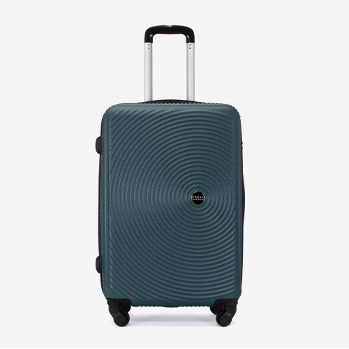  Troler set 2 Bucati KREAL model RIO Troler mediu 67 cm şi Troler mare 77 cm ABS verde