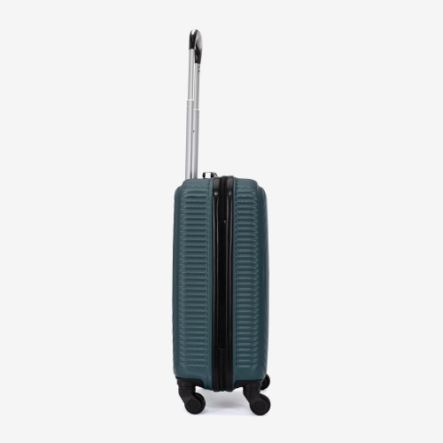  Troler set 2 Bucati KREAL model RIO Troler cabina 55 cm şi Troler mediu 67 cm ABS verde