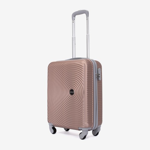 Troler cabina KREAL model RIO 55 cm ABS roz