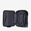 Troler set 3 Bucati KREAL model RIO Troler cabina 44x32x18 cm cu Troler cabina 55 cm şi Troler mare 77 cm ABS albastru - Imagine 15