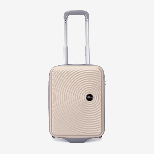 Troler cabina KREAL model RIO 44x32x18 cm ABS champagne