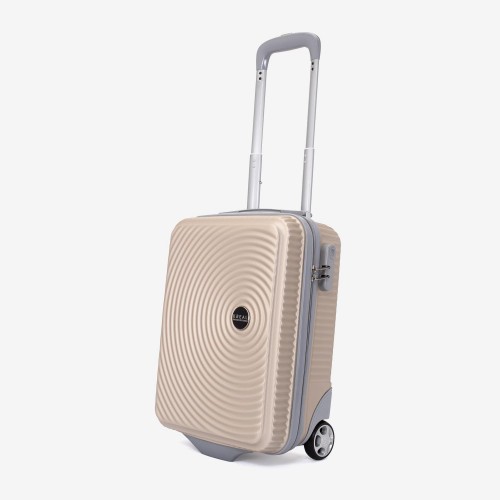 Troler cabina KREAL model RIO 44x32x18 cm ABS champagne