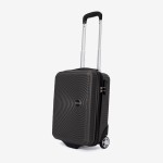 Troler cabina KREAL model RIO 44x32x18 cm ABS gri inchis