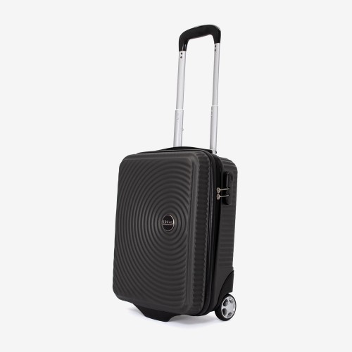 Troler set 2 Bucati KREAL model RIO Troler cabina 55 cm şi Troler cabina 44x32x18 cm ABS Gri