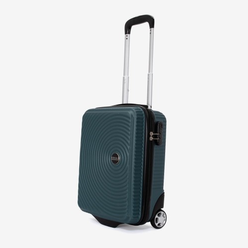 Troler set 3 Bucati KREAL model RIO Troler cabina 44x32x18 cm cu Troler cabina 55 cm şi Troler mediu 67 cm ABS verde